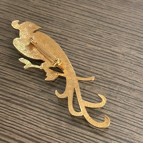 Vintage Enamel Cloisonné Peacock Bird Pin - Brooch - Picture 16 of 16